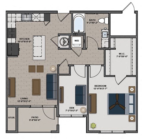 Carver Floor Plan at The Edison at Tiffany Springs, Kansas City, 64153
